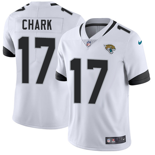 Nike Jaguars #17 DJ Chark White Men's Stitched NFL Vapor Untouchable Limited Jersey